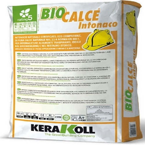 intonaco in biocalce